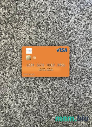 Guinea Access bank Guinée visa obciążyć card wygląd fotograficzny skan PSD + zdjęcie